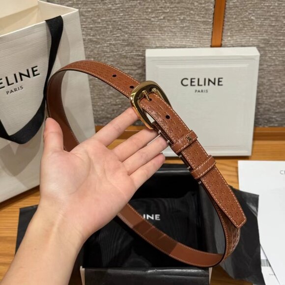 CELINE Medium Belt 90cm - Tan - With Box & Dust Bag - Picture 5 of 7
